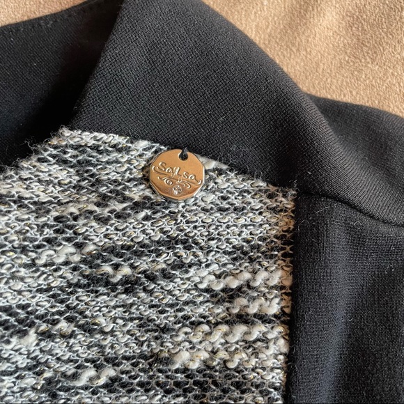 Salsa brand dress - Black with tinsely tweed, Size XS - Picture 2 of 3